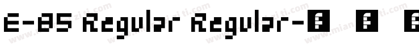 E-B5 Regular Regular字体转换
